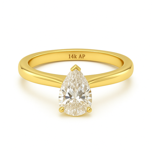 Anillo Melody Hecho de Oro 14k