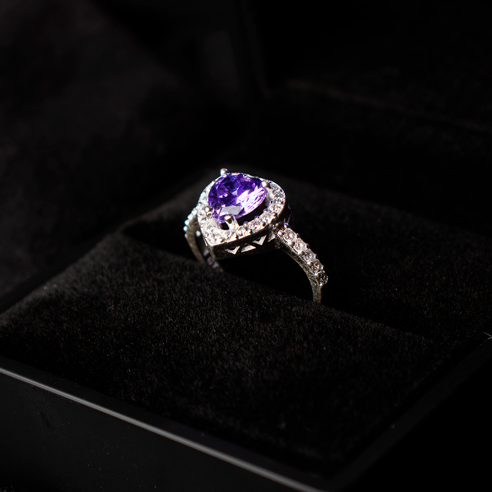 ✨Anillo Aurea morado Plata.925 ✨