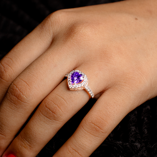 ✨Anillo Aurea morado Plata.925 ✨