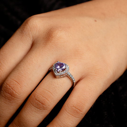 ✨Anillo Aurea Lila Plata.925 ✨