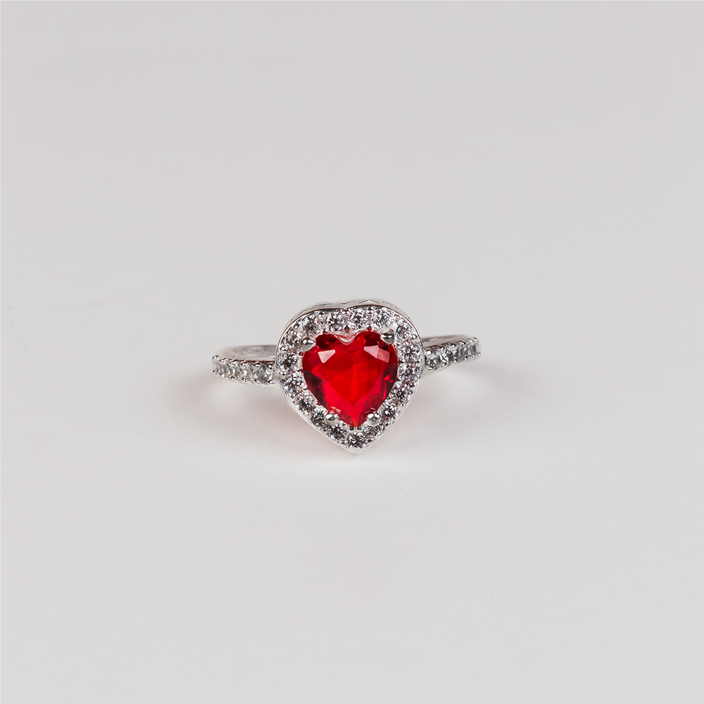 💖 Anillo Aurea Rojo Plata.925 💖