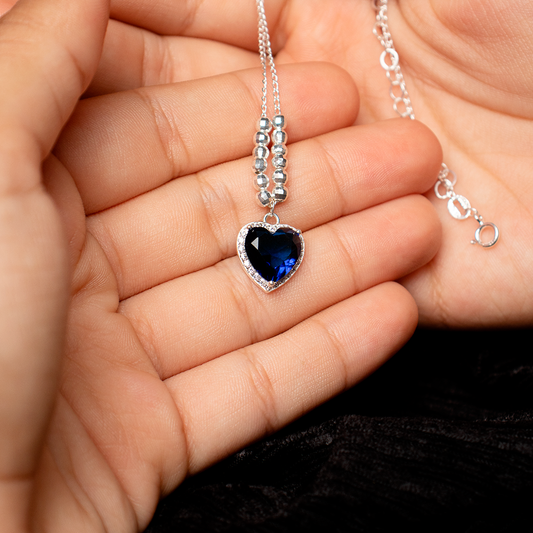 ✨ Collar Aurea Azul en Plata.925 ✨