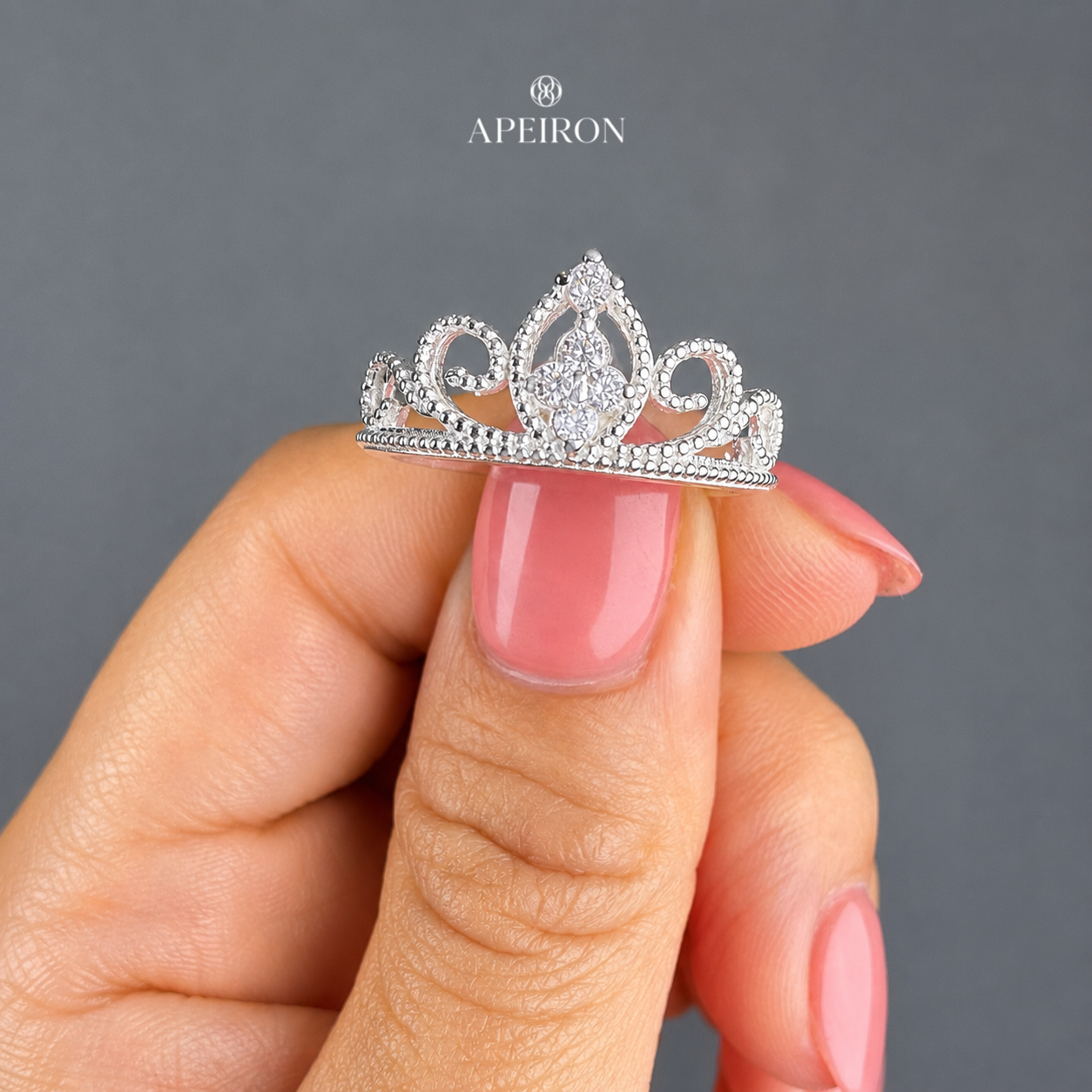 Anillo Corona en Plata.925