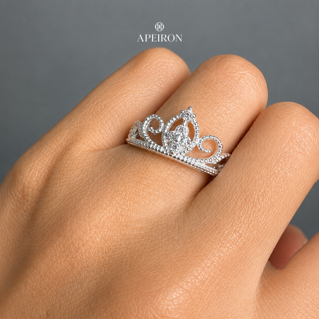 Anillo Corona en Plata.925